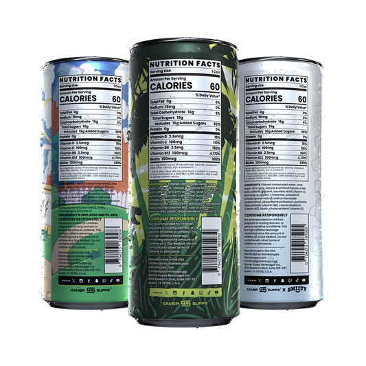 GG® Premium Energy - Variety Pack (12 Cans - TikTok) - Gamer Supps