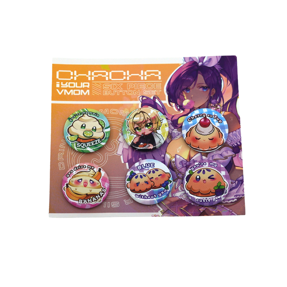 ChaChaYourVmom: Button Pin Set - Gamer Supps