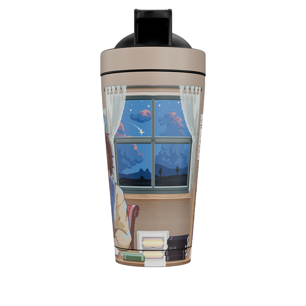 PIXEL CUPS: Lo-Fi Kohai Metal Shaker - Gamer Supps