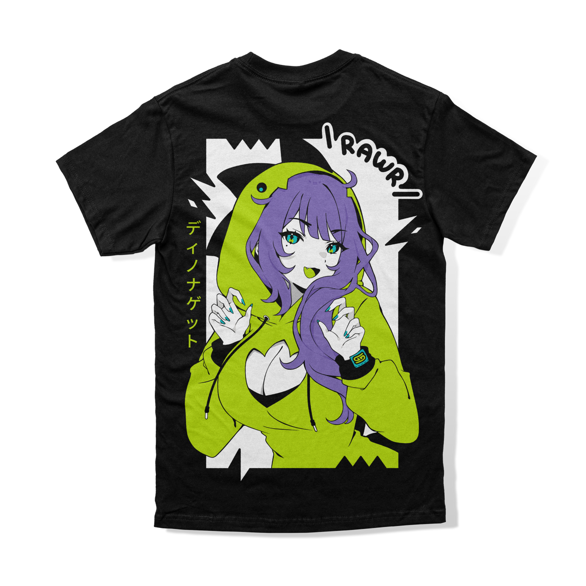 Kaiju Chan T shirt back logo