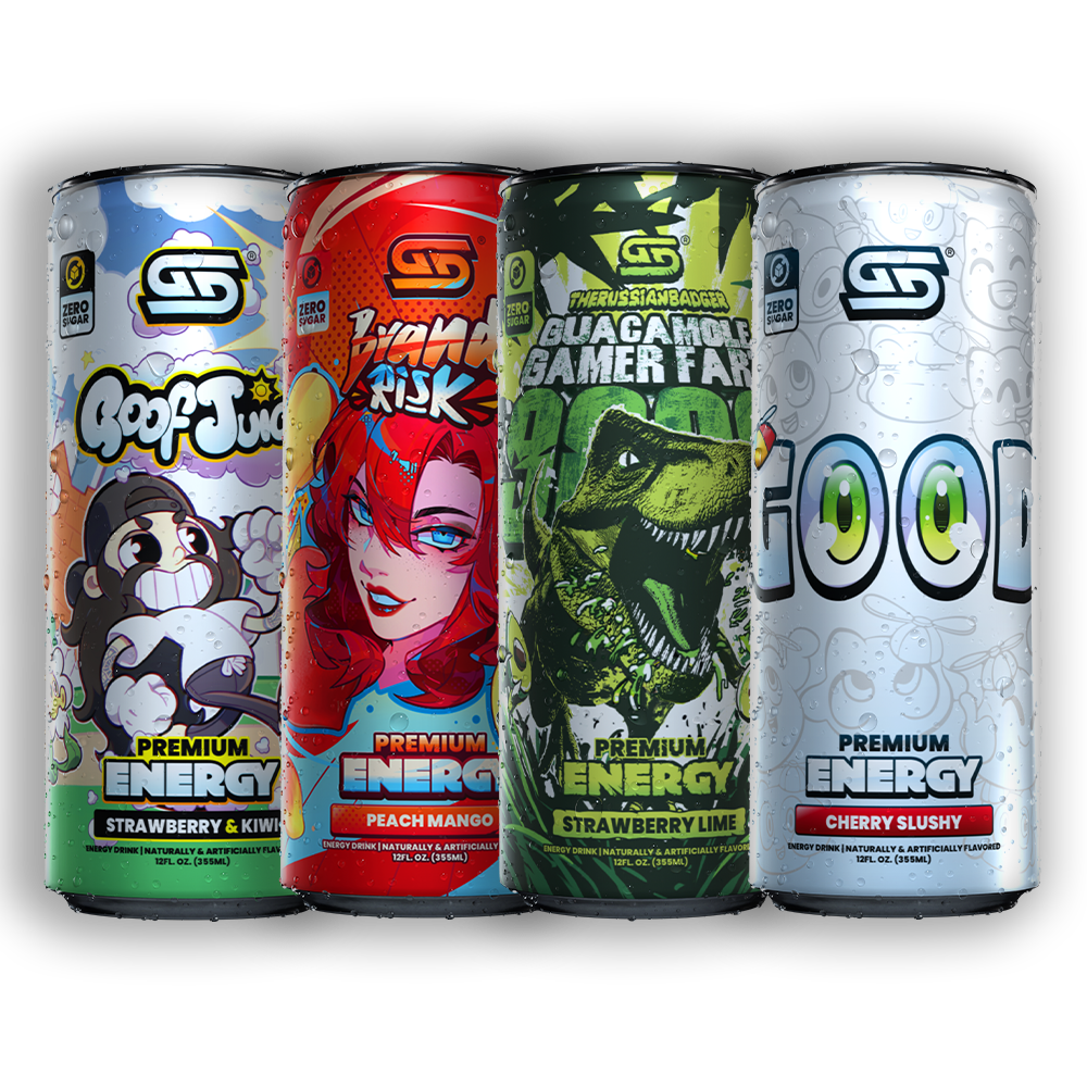 GG® Sugar Free Premium Energy - Single Can Blind Box - Gamer Supps