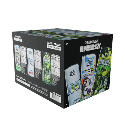 GG® Premium Energy - Variety Pack (12 Cans - TikTok) - Gamer Supps