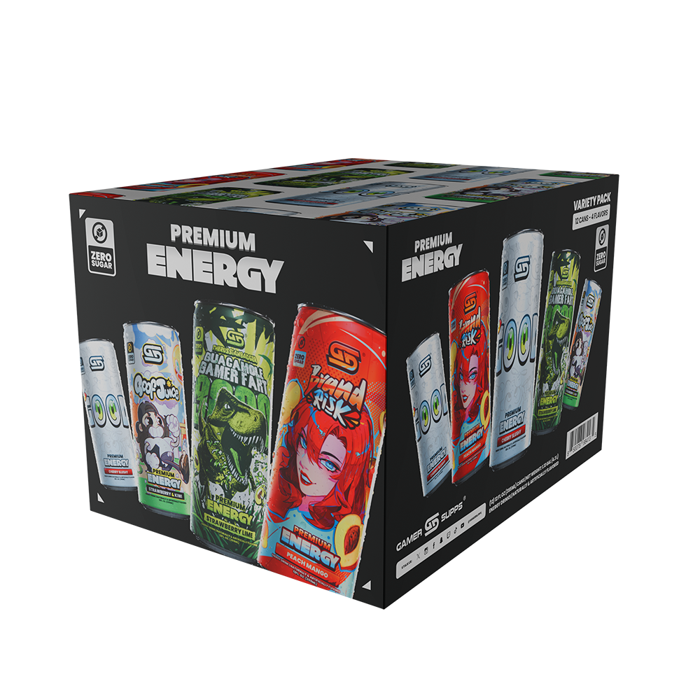 PARTNER ORDERS Sugar Free Premium Energy - Variety Pack (12 Cans) - Gamer Supps