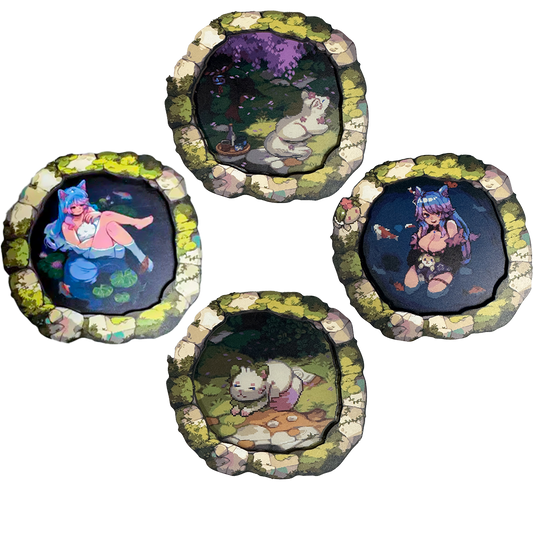 PIXEL CUPS x Silvervale Coaster Set - Gamer Supps