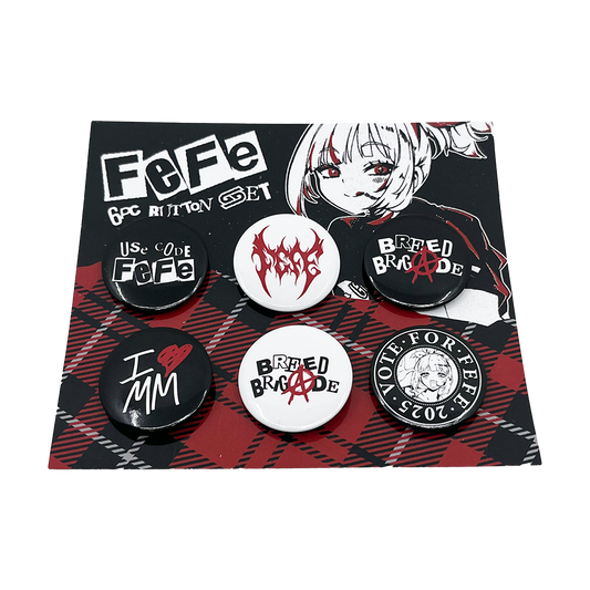 FeFe Button Pin Set - Gamer Supps