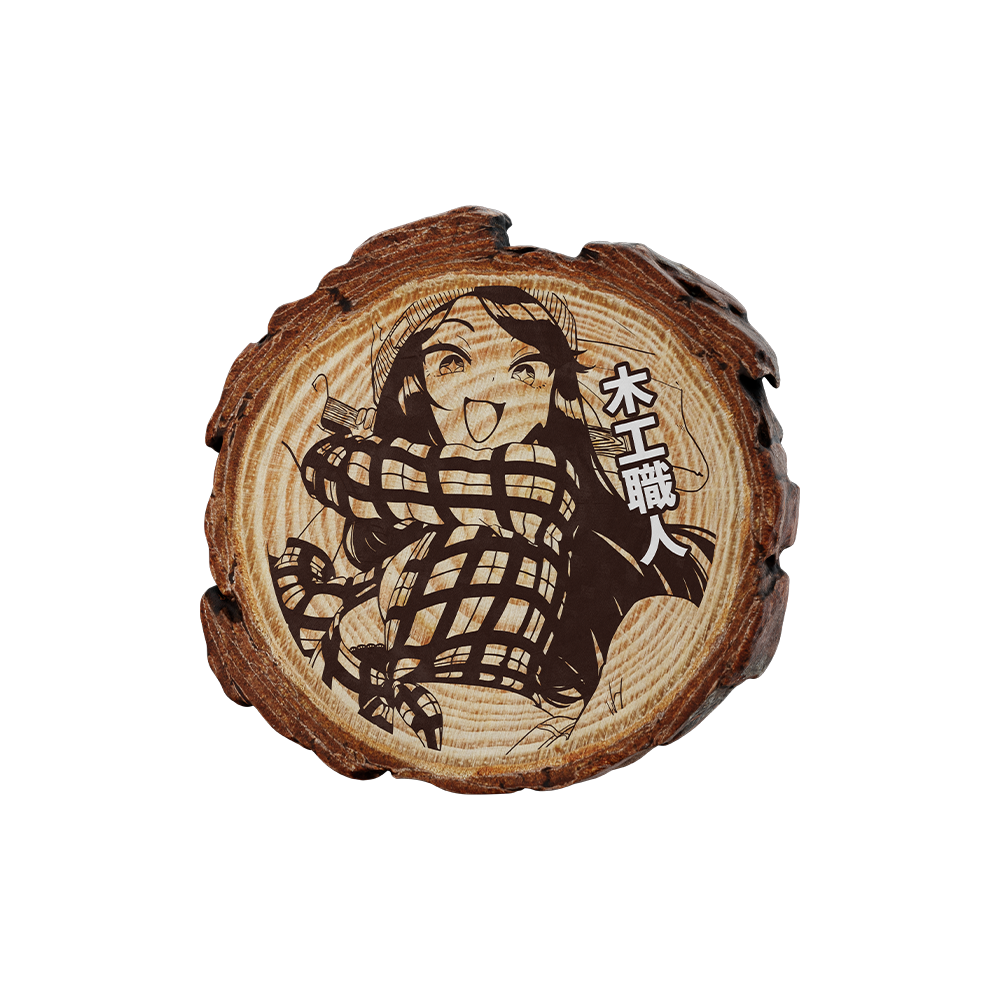 Morning Wood: Double Sided Coaster - Gamer Supps