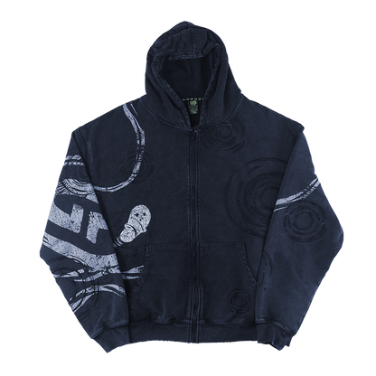 Holy Sheet: BOO! Distressed Zip-Up Hoodie - Gamer Supps