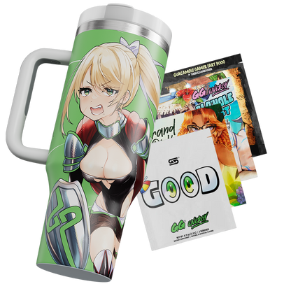 Metal Waifu Tumbler: Knight - Gamer Supps