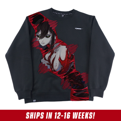 Layna Lazar: Crimson Bloom Crewneck - Gamer Supps