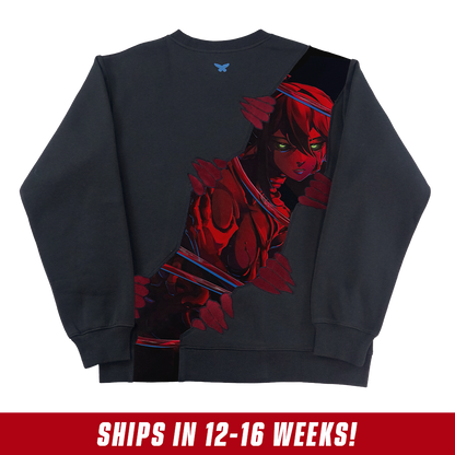 Layna Lazar: Crimson Bloom Crewneck - Gamer Supps