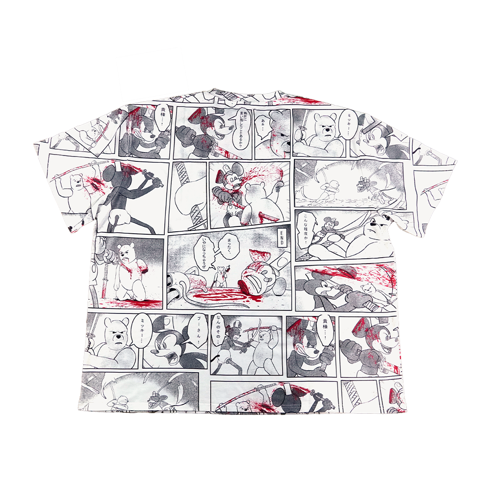 Manga Shirt : Pooh Vs. Steamboat Willy - Gamer Supps