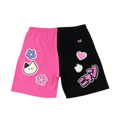 Nyan Service: Sticker Bombed Shorts - Gamer Supps