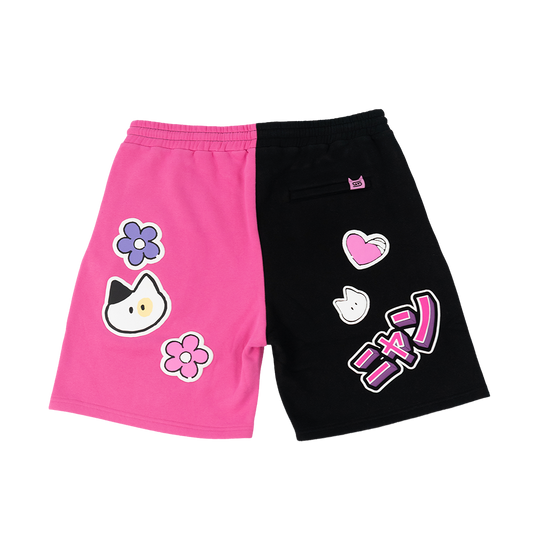 Nyan Service: Sticker Bombed Shorts - Gamer Supps
