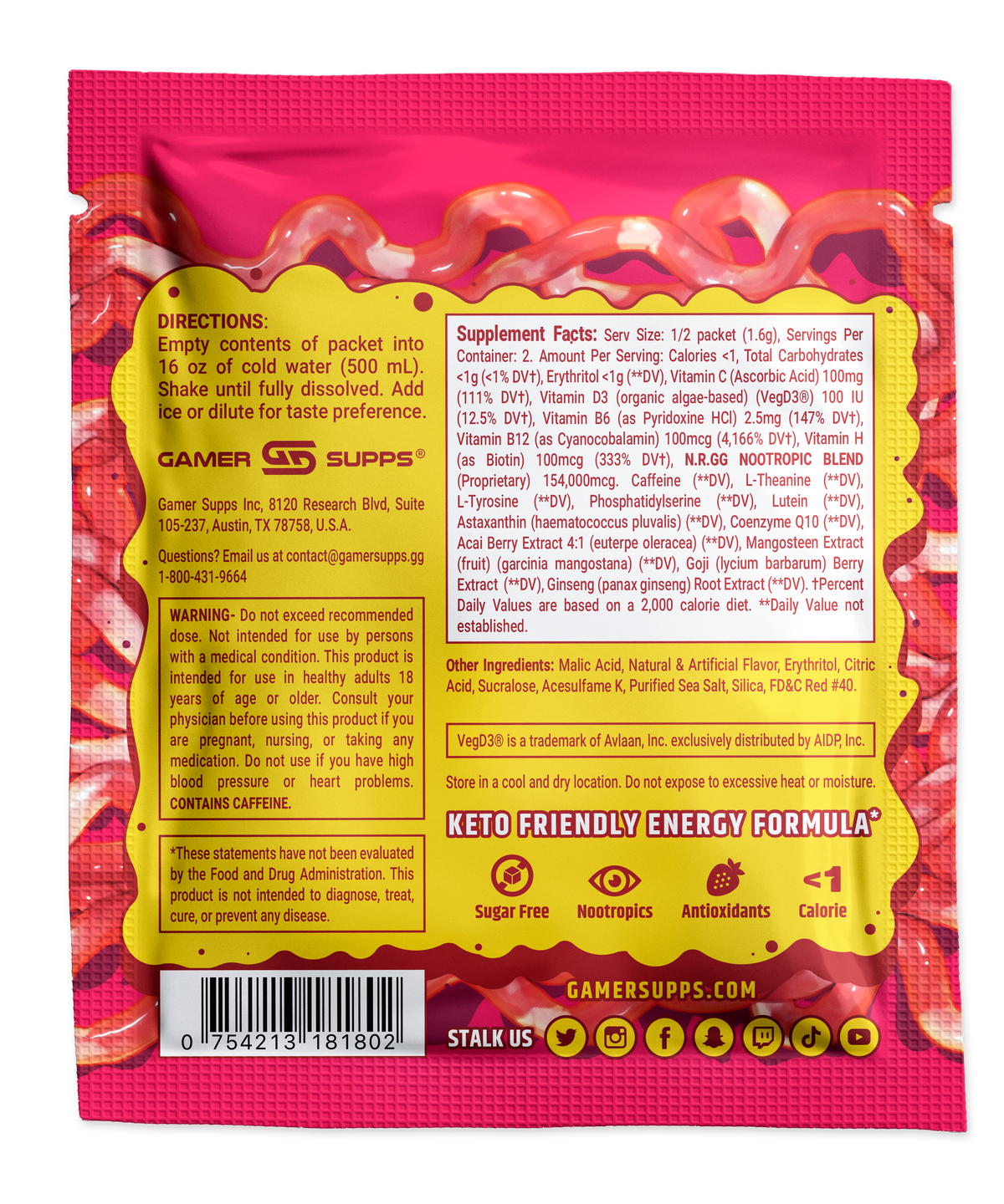 Free GG Samples - Gamer Supps