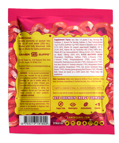 Free GG Samples - Gamer Supps