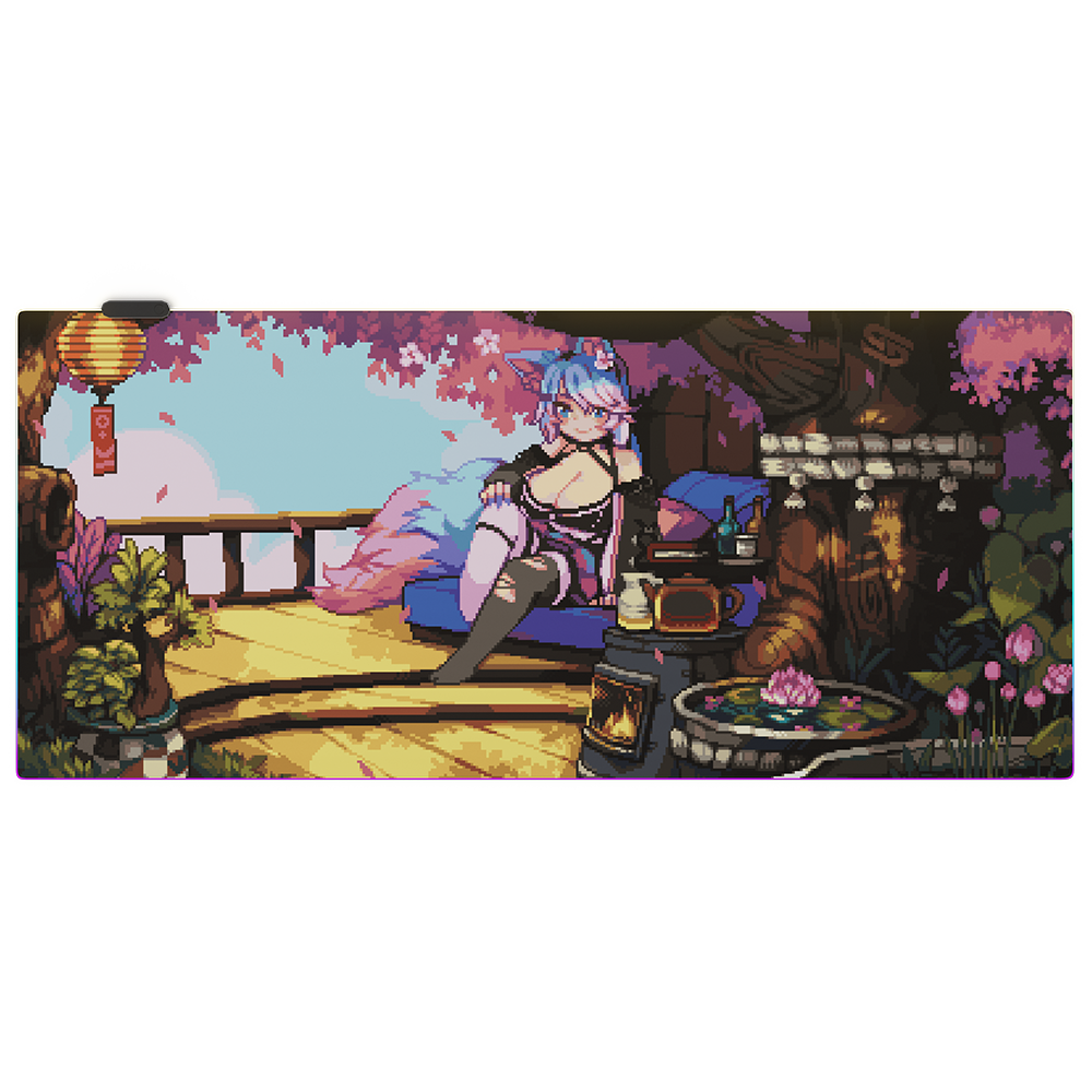 PIXEL CUPS x Silvervale RGB Mouse Pad - Gamer Supps