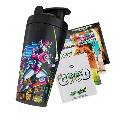 PIXEL CUPS: Specific Rim Metal Shaker - Gamer Supps