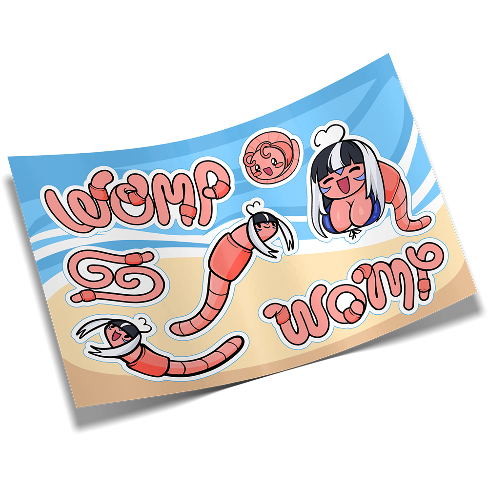 Waifu Cups x Shylily: Wormlily Sticker Sheet - Gamer Supps