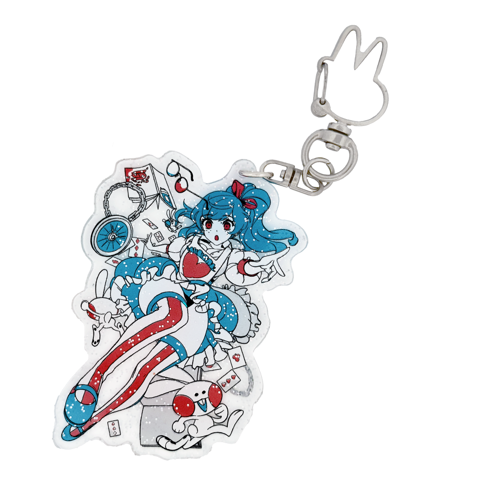 Alice in Waifuland Keychain - Gamer Supps