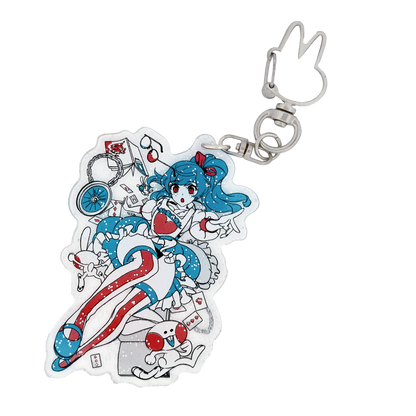 Alice in Waifuland Keychain - Gamer Supps