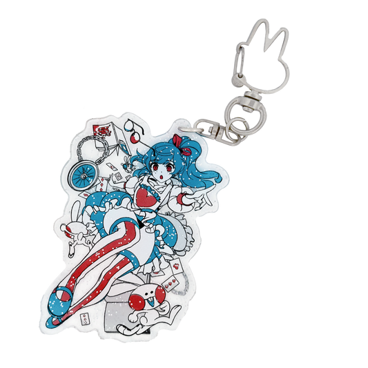 Alice in Waifuland Keychain - Gamer Supps