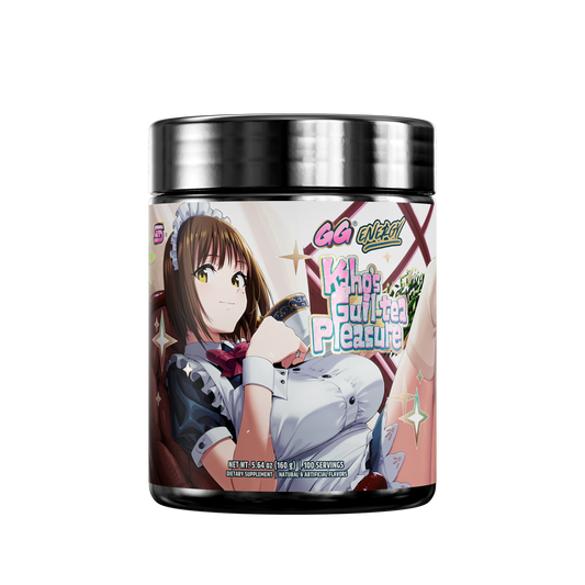 Black supplement container with silver lid showing detailed nutrition facts and usage instructions on the back label.