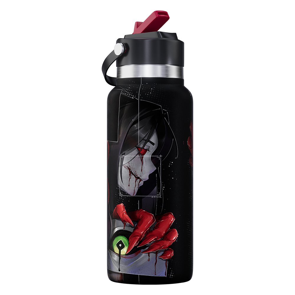 Waifu Cups x Layna Lazar: Blood Queen Metal Tumbler - Gamer Supps