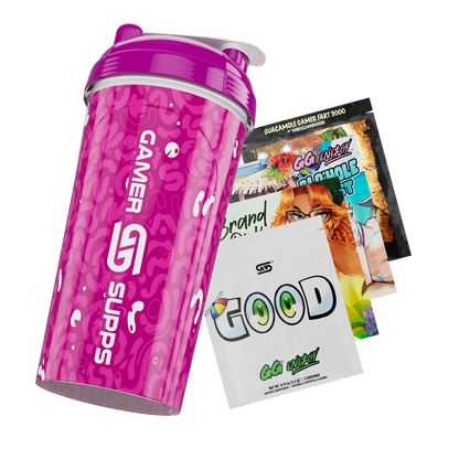 24oz All Over Print Shaker - Purple Amoeba - Gamer Supps