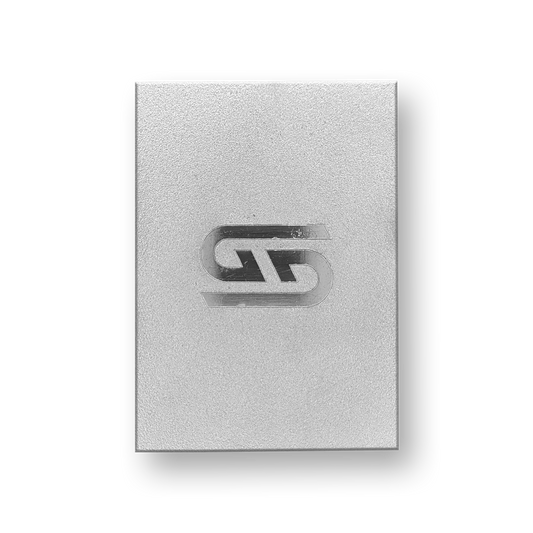 Back of Silver Succubus Metal Card showing Gamer Supps Logo