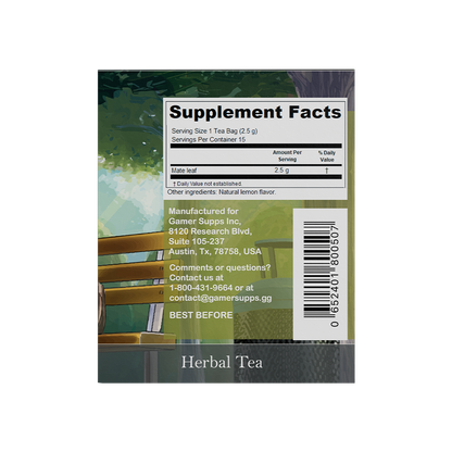 Gamer Tea - Yerba Mate - Gamer Supps